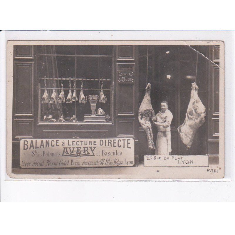 LYON: balance à lecture directe, Avery, boucherie Budin - état