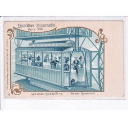 PARIS: exposition universelle paris 1900, la grande roue de paris, wagon restaurant - très bon état