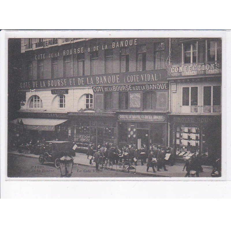 PARIS: 75002, bourse cote vidal - état (partiellement décollée)