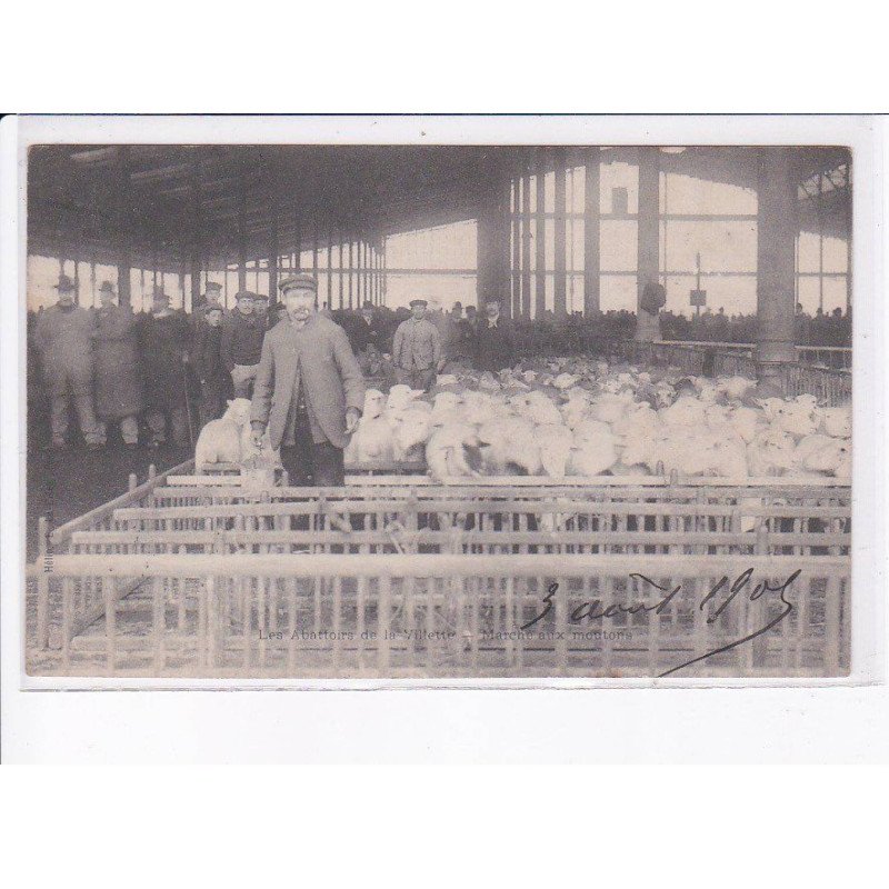 PARIS: 75019 les abattoirs de la villette, marché aux moutons - très bon état