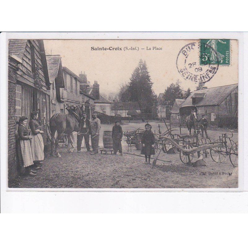 SAINTE-CROIX: la place, maréchal-ferrant - très bon état