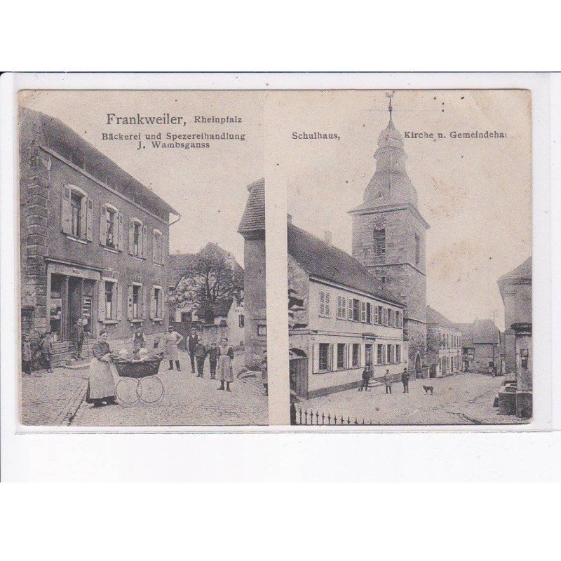 ALLEMAGNE: RHENANIE: frankweiler, rheinpfalz, backerei, schulhaus - état