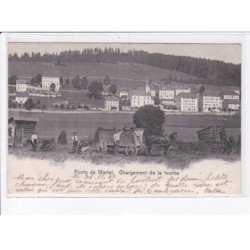 SUISSE: NEUFCHATEL: ponts de martel, chargement de la tourbe - très bon état