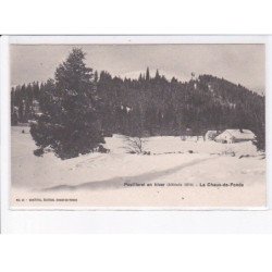 SUISSE: NEUFCHATEL: LA CHAUX-de-FONDS: pouillerel en hiver - très bon état