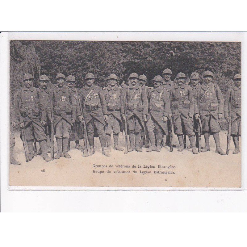 MILITAIRE LEGION ETRANGERE: groupes de vétérans de la légion étrangère - très bon état