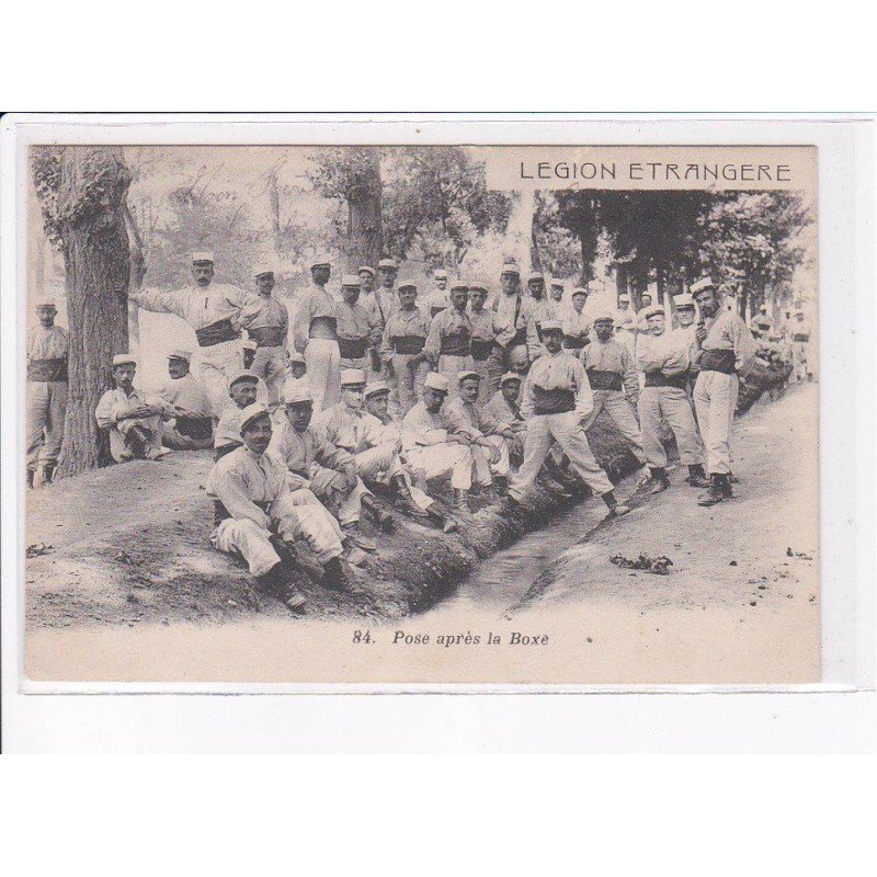 MILITAIRE LEGION ETRANGERE: pose après la boxe - très bon état