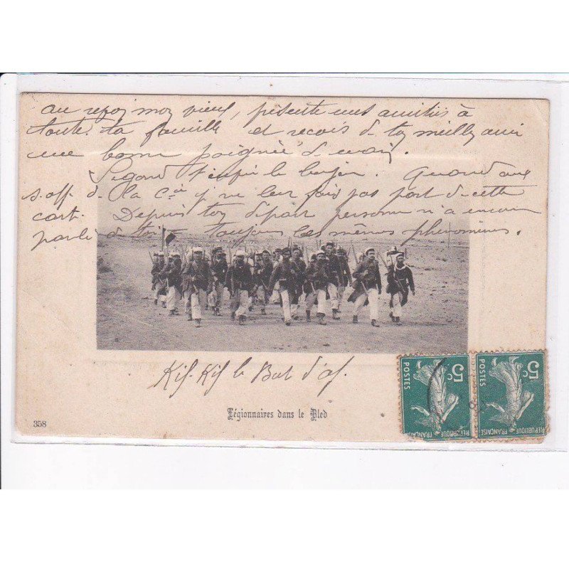 MILITAIRE LEGION ETRANGERE: llégionnaire dans le bled - état