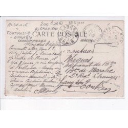 MILITAIRE LEGION ETRANGERE: algérie forthassa-gharbia, carrière - état