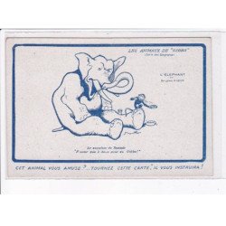 ILLUSTRATEUR Benjamin RABIER: les animaux de "gibbs" l'éléphant, le supplice de tantale - très bon état