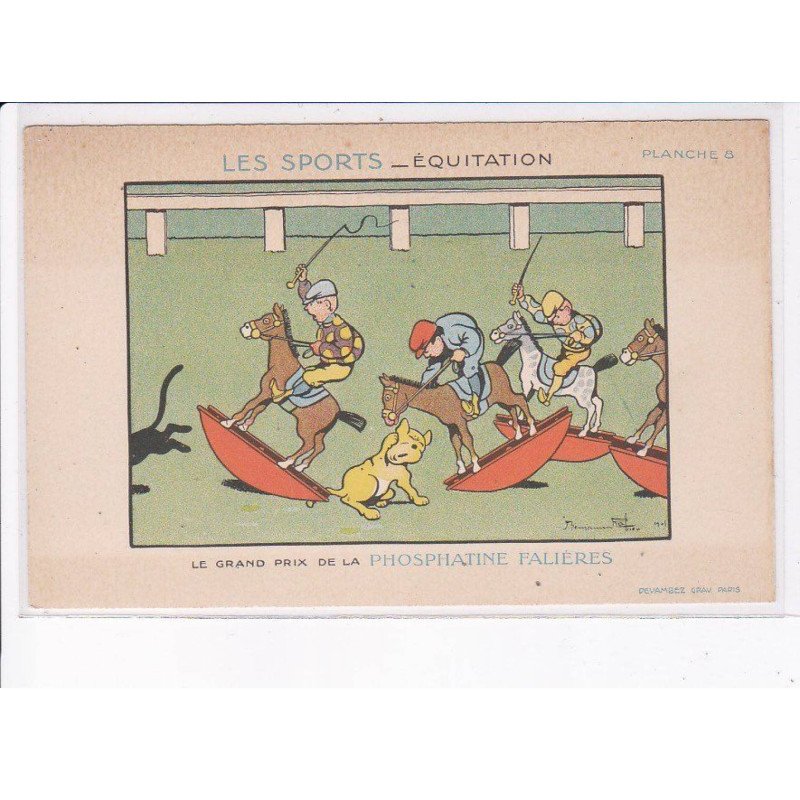 ILLUSTRATEUR Benjamin RABIER: équitation - très bon état