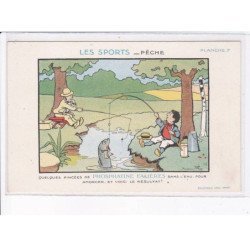 ILLUSTRATEUR Benjamin RABIER: les sports, pêche - très bon état