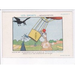 ILLUSTRATEUR Benjamin RABIER: les sports, aérostation - très bon état