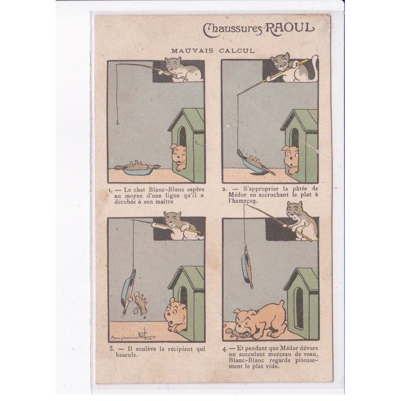 ILLUSTRATEUR Benjamin RABIER: cchaussures raoul mauvais calcul - état