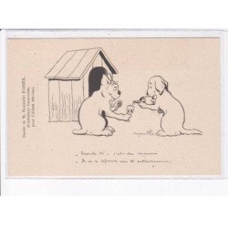 ILLUSTRATEUR Benjamin RABIER: pour album marianin chiens, alcool, niche, vin - très bon état