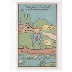 ILLUSTRATEUR Benjamin RABIER: alcool de menthe de ricqlès produit hygiénique indispensablez 12CPA - très bon état