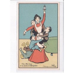 ILLUSTRATEUR Benjamin RABIER: alcool de menthe de ricqlès produit hygiénique indispensablez 12CPA - très bon état