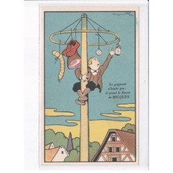 ILLUSTRATEUR Benjamin RABIER: alcool de menthe de ricqlès produit hygiénique indispensablez 12CPA - très bon état