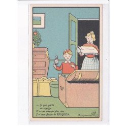 ILLUSTRATEUR Benjamin RABIER: alcool de menthe de ricqlès produit hygiénique indispensablez 12CPA - très bon état
