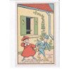 ILLUSTRATEUR Benjamin RABIER: alcool de menthe de ricqlès produit hygiénique indispensablez 12CPA - très bon état