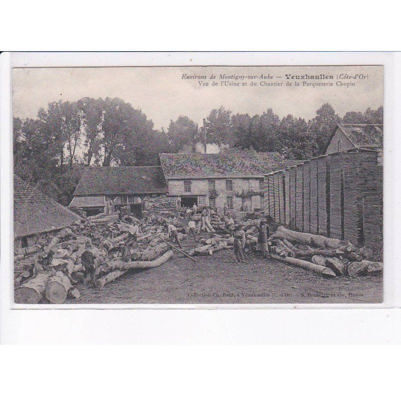 VEUXHAULLES: vue de l'usine et du chantier de la parqueterie chopin - état