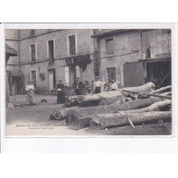 VILLEDIEU: scierie de villedieu, partie d'une cour - très bon état