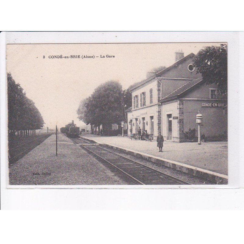 CONDE-en-BRIE: la gare - très bon état