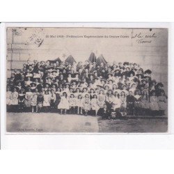 TOURS: esperanto, vignette, fédération espérantiste du centre ouest - très bon état