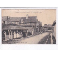 CREVECOEUR-en-AUGE: rue des boucheries et lavoir - très bon état
