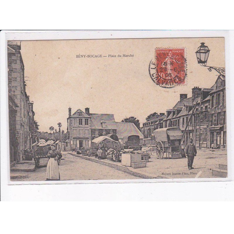 BENY-BOCAGE: place du marché - très bon état