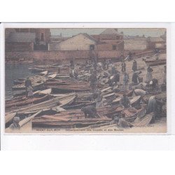 ISIGNY-sur-MER: débarquement des coques et des moules - état