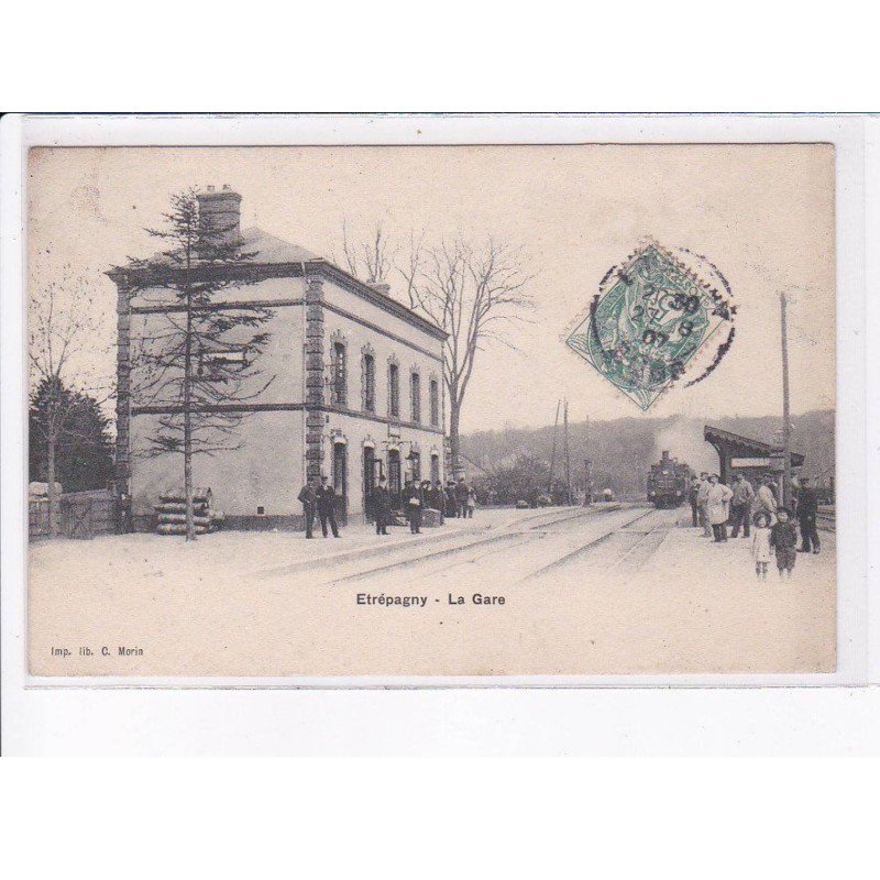 ETREPAGNY: la gare, train - très bon état
