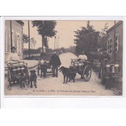 LOIRET: de la ferme à la ville, le transport du lait par voiture à chien - très bon état