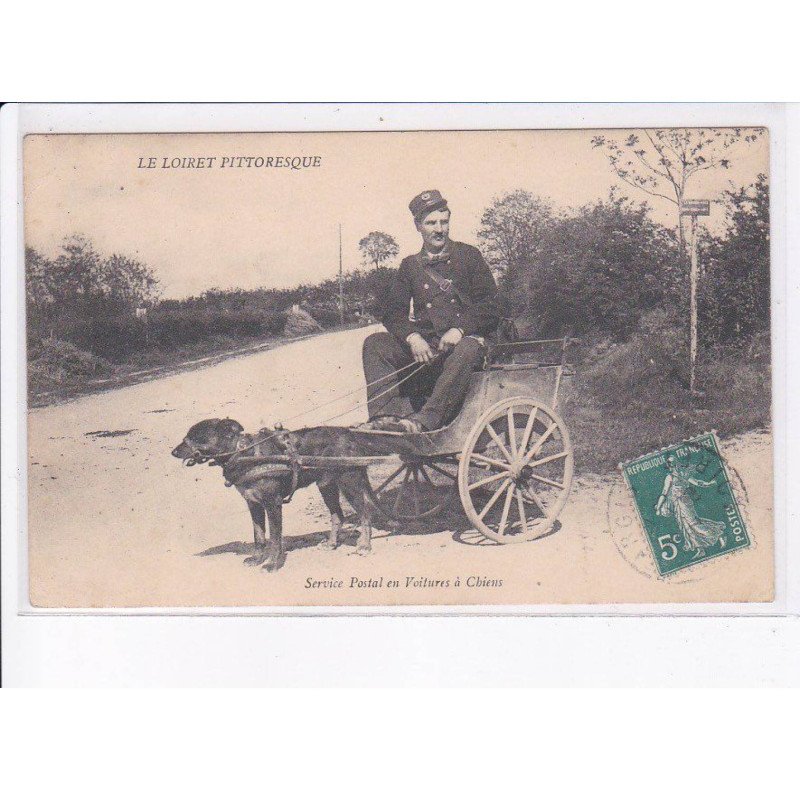 LOIRET: service postal en voitures à chien - très bon état