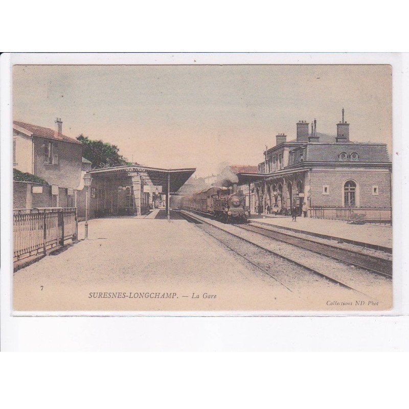 SURESNES-LONGCHAMP: la gare, train - très bon état