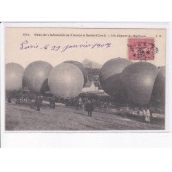 SAINT-CLOUD: parc de l'aéroclub de france, un départ de ballon rond - très bon état