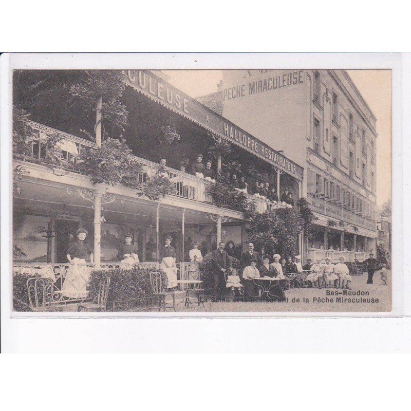BAS LEUDON: la seine et le restaurant de la pêche miraculeuse - très bon état