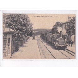 SAINT-FARGEAU: la gare, le train - très bon état