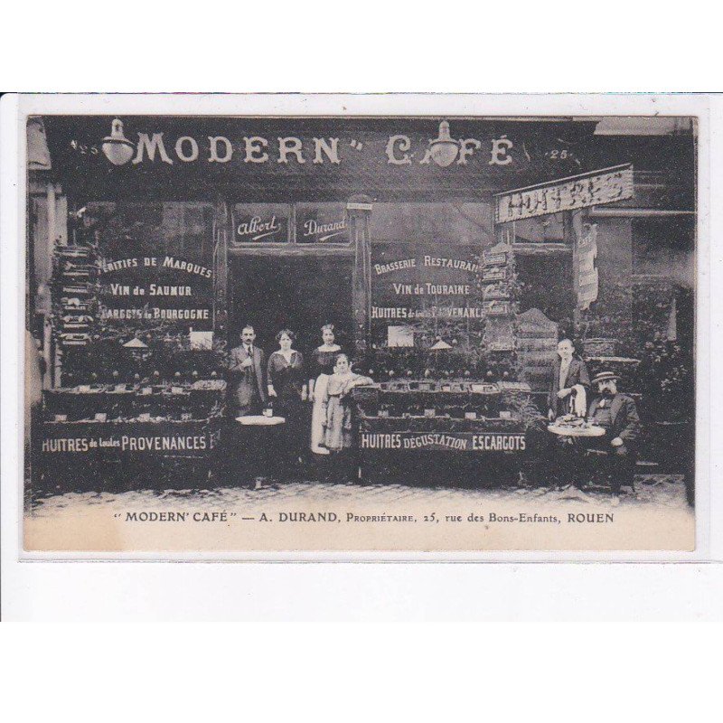 ROUEN: "modern café" A. Durand - état