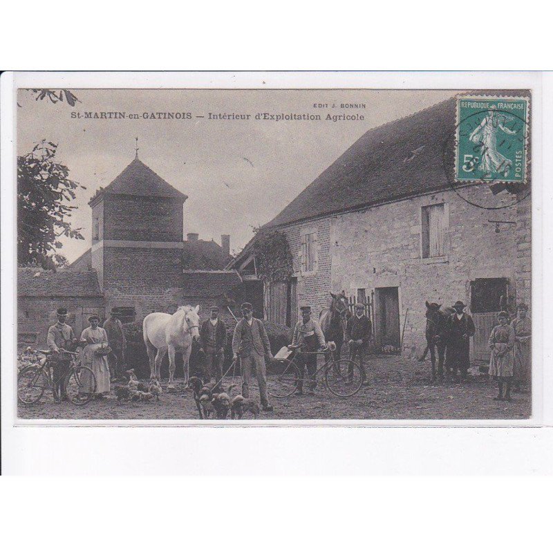 SAINT-MARTIN-en-GATINOIS: intérieiur d'exploitation agricole, ferme - très bon état