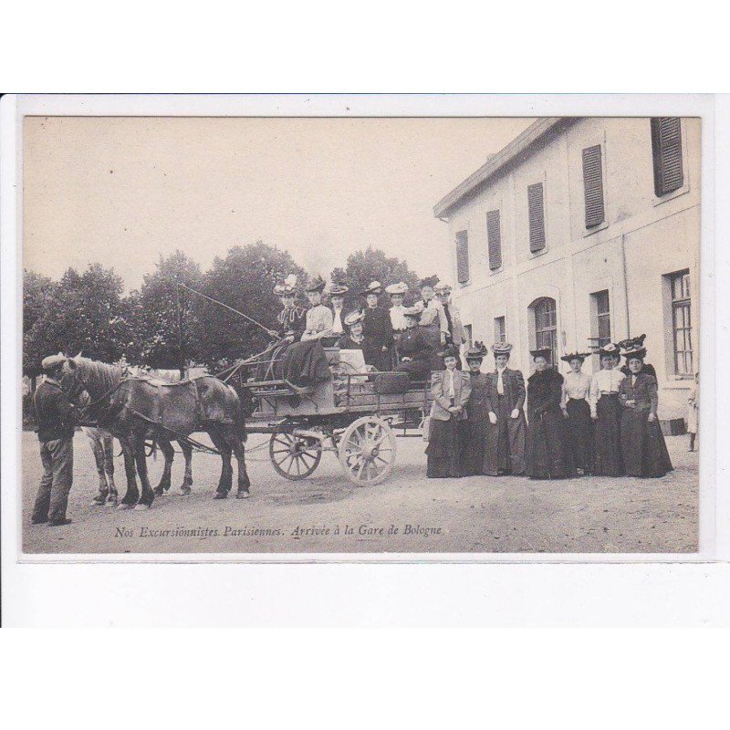 HAUTE-MARNE: attelage, arrivée à la gare de bologne - très bon état