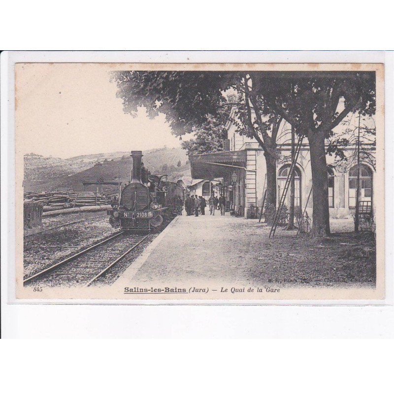 SALINS-les-BAINS: le quai de la gare - très bon état