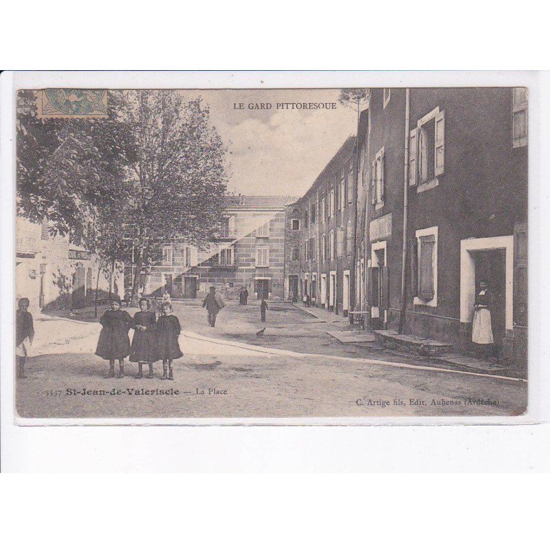 SAINT-JEAN-de-VALERISCLE: la place - très bon état