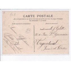 CORNEVILLE-SAINT-PAUL: la gare, l'arrivée d'un train, train - très bon état