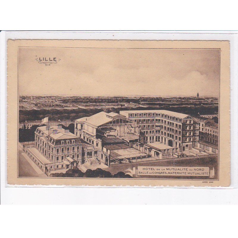 LILLE: hôtel de la mutualité du nord, salle de congrs maternité mutualiste - très bon état