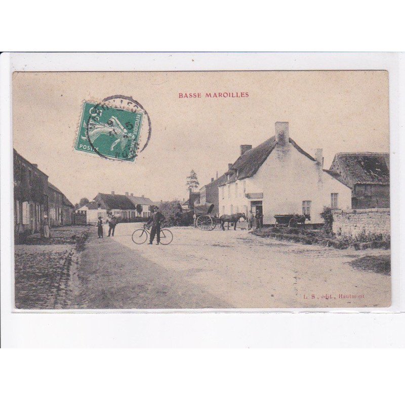 BASSE MAROILLES: scène de rue - très bon état