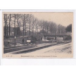 HONNECOURT: canal de saint-quentin et l'écluse - très bon état