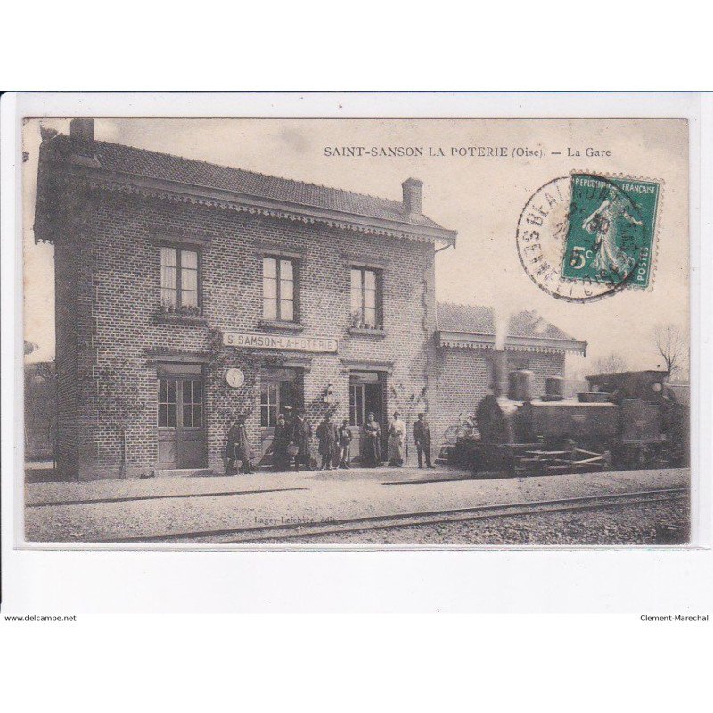 SAINT-SANSON LA POTERIE: la gare - tres bon etat