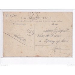 ERAGNY: fête de jeanne d'arc 1910, sortie de la messe - état