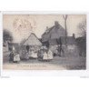 LE PLESSIS-sur-BULLES: personnages, scène de village - très bon état