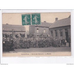 SALLAUMINES: école des garçons, la mairie - état